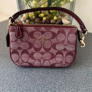 Coach Nolita 15 Signature Chambray Wine